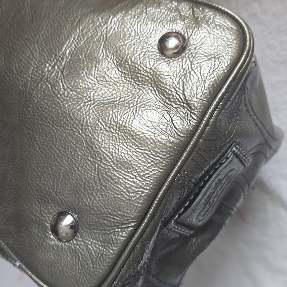 Coach Metallic Kisslock Satchel - Picture 4 of 14